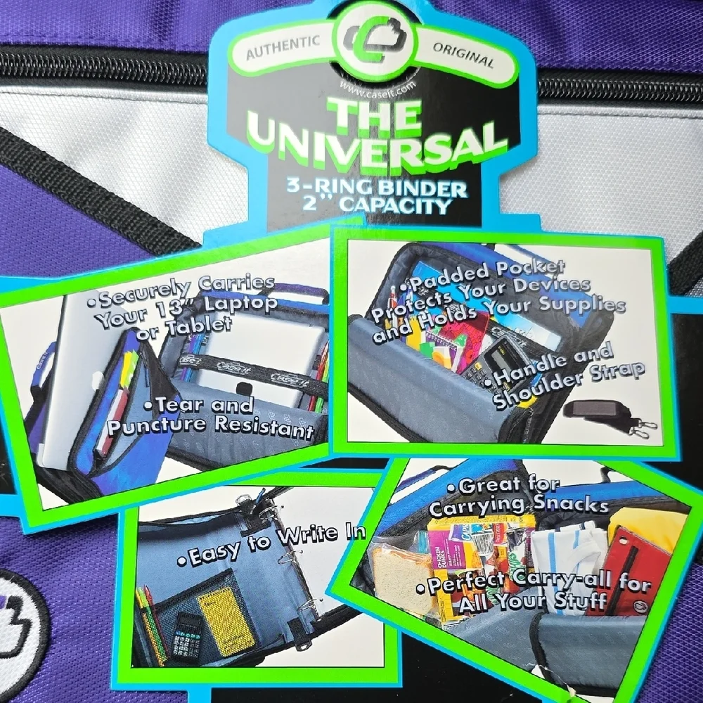 Case-it Purple 3-Ring Binder - NWT